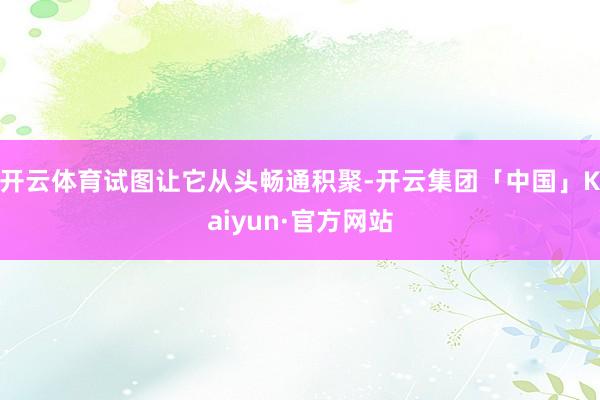 开云体育试图让它从头畅通积聚-开云集团「中国」Kaiyun·官方网站