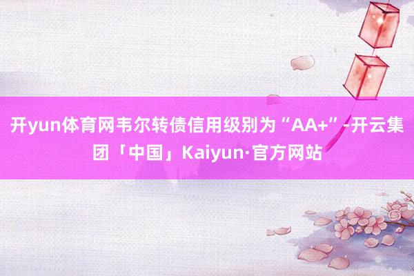 开yun体育网韦尔转债信用级别为“AA+”-开云集团「中国」Kaiyun·官方网站