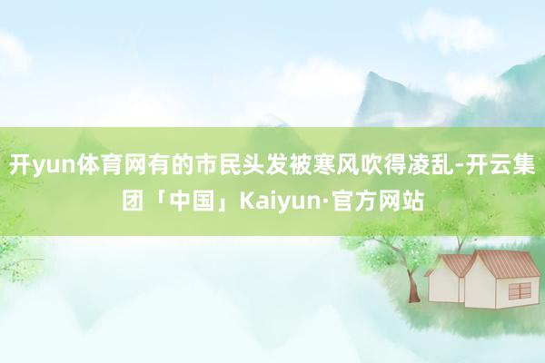 开yun体育网有的市民头发被寒风吹得凌乱-开云集团「中国」Kaiyun·官方网站